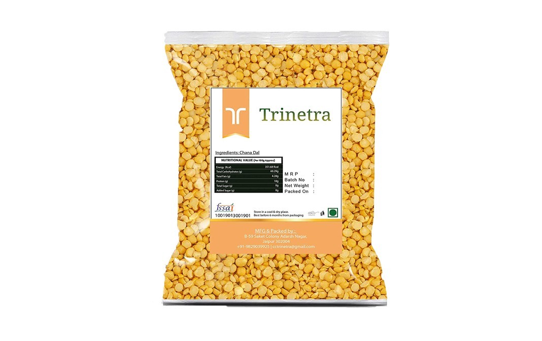 Trinetra Chana Dal    Pack  5 kilogram